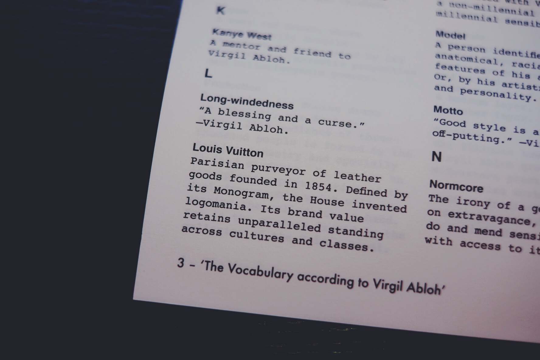 靈感全揭秘－從 A 到 Z 解讀 Virgil Abloh 的 Louis Vuitton 首秀